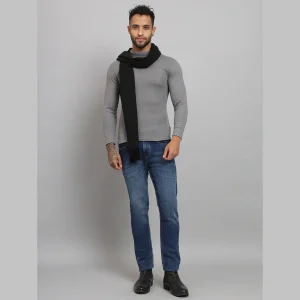 Men's Formal And Casual Wear Wool Scarf (Emerald Green) - Image 7
