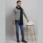 Men's Green Casual Winter Muffler - Image 3