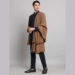 Men's Meditation Brown Wool Lohi / Shawls - Image 3