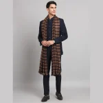 Men's Reversible Kullu Chocolate Brown Shawl - Image 2