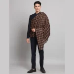 Men's Reversible Kullu Chocolate Brown Shawl - Image 6