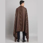 Men's Reversible Kullu Chocolate Brown Shawl - Image 7