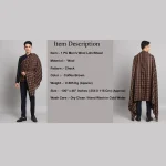 Men's Reversible Kullu Chocolate Brown Shawl - Image 9