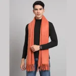 Men's Winter fashion Solid Rust Neck Wrap Soft Scarf