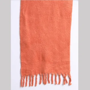 Men's Winter fashion Solid Rust Neck Wrap Soft Scarf - Image 5
