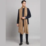 Men's Winter Fashion Wool Shawl (Beige Color) - Image 2