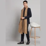 Men's Winter Fashion Wool Shawl (Beige Color) - Image 3