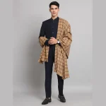 Men's Winter Fashion Wool Shawl (Beige Color) - Image 4