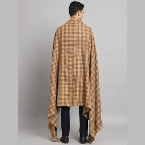 Men's Winter Fashion Wool Shawl (Beige Color) - Image 7