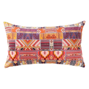 Pack of 2 Velvet Pillow Case Ikat Printed - Image 3