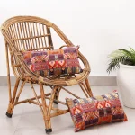 Pack of 2 Velvet Pillow Case Ikat Printed