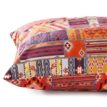 Pack of 2 Velvet Pillow Case Ikat Printed - Image 4