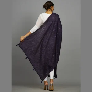 Party & Festive Wear Purple Sequins Work Chunni / Dupatta - Image 6