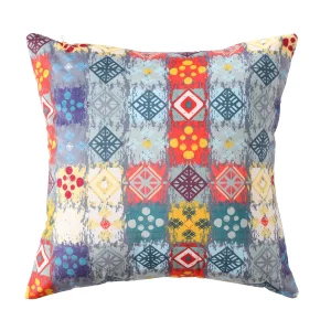 Patchwork Look Decorative Velvet Cushion Cover - Image 3