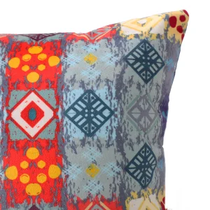 Patchwork Look Decorative Velvet Cushion Cover - Image 4