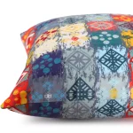 Patchwork Look Decorative Velvet Cushion Cover - Image 5