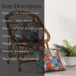Patchwork Look Decorative Velvet Cushion Cover - Image 6
