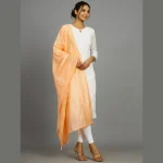 Peach Beautiful Handmade Women's Chanderi Silk Dupatta