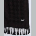 Purple & Black Check Wool Women's Muffler - Image 6