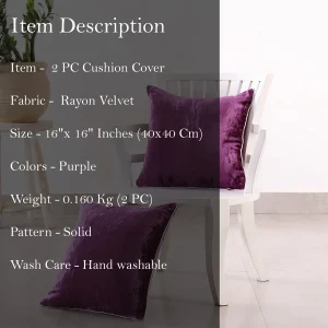 Purple Soft Double-Sided Decorative Square Pillow Case - Image 6