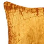 Set of 2 Mustard Velvet Cushion Cover 16" - Image 3