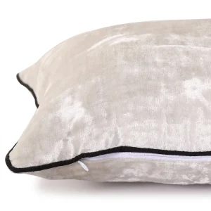 Set of 2 Velvet Cushion Cover Decorative White Pillows - Image 3