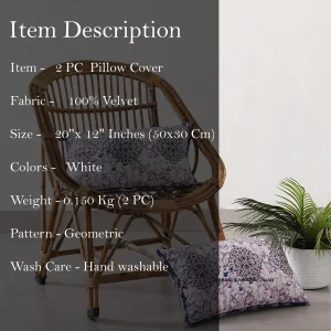 Soft, Comfortable & Stylish Printed Velvet Pillow Cover - Image 7