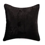 Soft Velvet Cushion Cover Black Color 40X40CM - Image 3