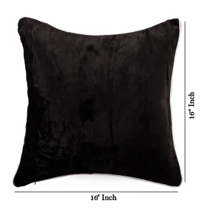 Soft Velvet Cushion Cover Black Color 40X40CM - Image 6