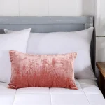 Solid Rose Gold Soft Velvet Pillow Cover
