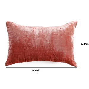 Solid Rose Gold Soft Velvet Pillow Cover - Image 5