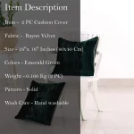 Stylish & Comfortable 16" Green Cushion Cover for Sofa - Image 7
