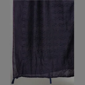 Stylish Navy Blue Chanderi Silk Dupatta 82" x 34" - Image 6