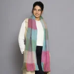 Thick Rainbow Stripe Wrap Pashmina Scarf