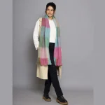 Thick Rainbow Stripe Wrap Pashmina Scarf - Image 7