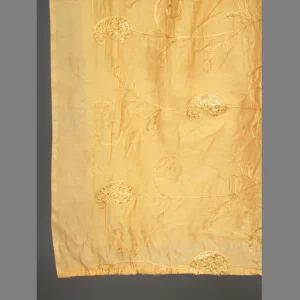 Traditional Beige Sequence / Thread Embroidery Dupatta - Image 5