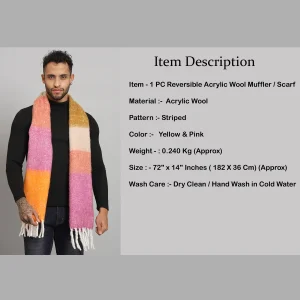 Warm & Super Soft Wool Scarves For Men's - Image 8