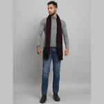 Wine Color Men's Muffler Perfect Gift For Your Friends - Image 7
