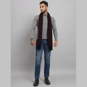 Wine Color Men's Muffler Perfect Gift For Your Friends - Image 7