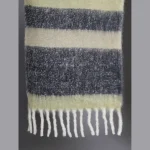 Women Black Check Acrylic Reversible Scarves - Image 7