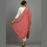 Women Chanderi Silk Office Wear Long Scarf 34"x82" - Image 6