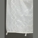 Women Chanderi Silk White Scarf With Sequence Work - Image 5
