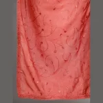Women Embroidery Floral Deocr Chanderi Silk Dupatta Pink - Image 5