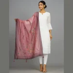 Women for Daily Use Dupatta Casual Mauve Color Scarves - Image 2