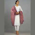 Women for Daily Use Dupatta Casual Mauve Color Scarves