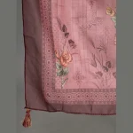Women for Daily Use Dupatta Casual Mauve Color Scarves - Image 5