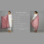 Women for Daily Use Dupatta Casual Mauve Color Scarves - Image 7