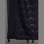 Women Navy Blue Soft Long Chunni Party Wear - Image 5