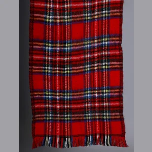Women Reversible Acrylic Wool Check Scarf - Image 6