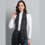 Women Reversible Black Striped Scarves / Muffler